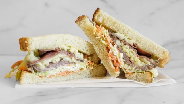 Hot Roast Beef Sandwich.