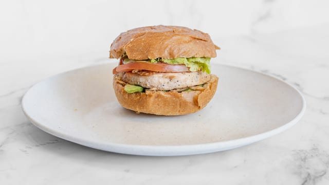 Salmon Burger.