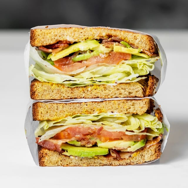BLT & Avocado Sandwich.